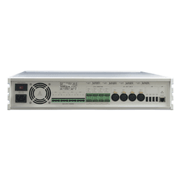 Etapa de potencia digital / 4x120W / Línea 100V / IP LAN / 4 zonas / Rack 2U / 6.56 pies