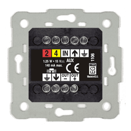 Módulo de Entrada de Audio Auxiliar / Regulador de Volumen / Compresor de Señal / Auto-mezclable 5 Unidades / 15 VDC / 1.25 W RMS