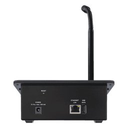 Consola de Avisos Multizona IP / Audio 16 bits 44.1 kHz / Display Tinta Electrónica / Micrófono Electret / 6 Teclas Directas / Grabación de Mensajes