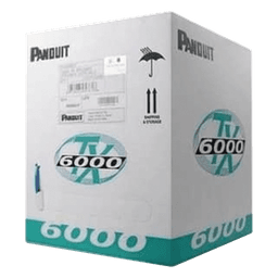 Bobina de Cable UTP 305 m. de Cobre, TX6000™ PanNet, Reelex, Blanco, Categoría 6 Mejorado (23 AWG), PVC (CMR, Riser), de 4 pares