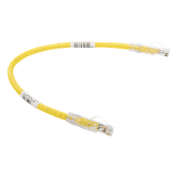 Cable de Parcheo TX6, UTP Cat6, 24 AWG, CM, Color Amarillo, 0.3 Metros (1 Pie)