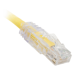 Cable de Parcheo TX6, UTP Cat6, 24 AWG, CM, Color Amarillo, 0.3 Metros (1 Pie)