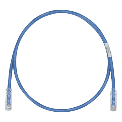 Cable de Parcheo TX6, UTP Cat6, 24 AWG, CM, Color Azul, 0.61 Metros (2 Pies)