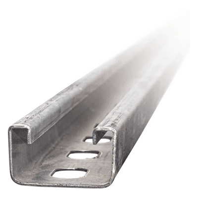 Unicanal Perforado 4 X 2 cm X 3 m / Calibre 16 / Galv. Electrolítico