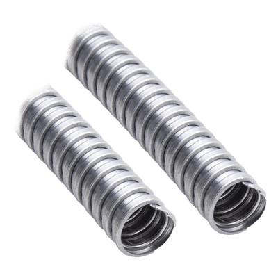 Tubo Flexible de 3" (75mm) en Acero Galvanizado. Rollo con 10 m.