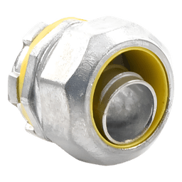 Conector Recto para Tubo Liquidtight / 1/2" (13 mm) / Acabado Bruñido / Norma NEMA FB-1 / UL 514B