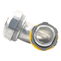 Conector Curvo para Tubo Liquidtight / 3/4" (19 mm) / Acabado Bruñido / Sellos Incluidos / NEMA FB-1 / UL 514B