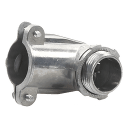 Conector Curvo para Tubo Flexible / 3/4" (19 mm) / Diámetro Exterior 41 mm / Longitud 60 mm / NEMA FB-1