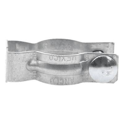 Clip para Tubo Conduit / 2" (51 mm) / Acero Pregalvanizado / Barra 9.5 mm (3/8") / Incluye Tornillo y Tuerca