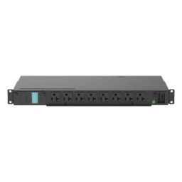 PDU Monitoreable Horizontal / 8 Salidas NEMA 5-20R / Entrada NEMA 5-15P / 120 Vca / 15 A / 1U / Rack 19 in