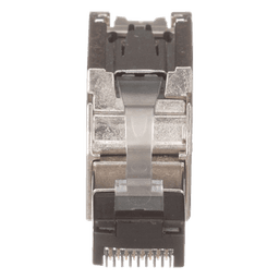 Plug RJ45 Blindado / Terminación en Campo / Cat5e/Cat6/Cat6A / 22-26 AWG / -40 a 85°C / Color Plata