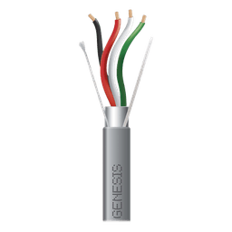 Carrete de 305 Metros (1000 Pies) / Cable 4 x 18 AWG / Color Gris / Blindado / Riser / Aplicaciones de Audio Control de Acceso y Automatización