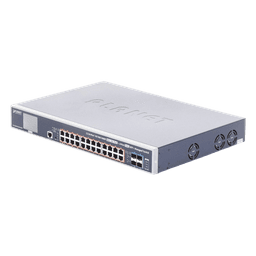 Switch Administrable Capa 3, 24 Puertos Gigabit 802.3bt, Hasta 600 W, 4 Puertos 10 G SFP+, Con Pantalla Táctil para Configuración Básica