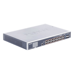 Switch Administrable Capa 3, 24 Puertos Gigabit 802.3bt, Hasta 600 W, 4 Puertos 10 G SFP+, Con Pantalla Táctil para Configuración Básica