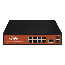 Switch Administrable PoE / 8 Puertos Gigabit / 2 SFP / 150W / 20Gbps / 6kV Protección Rayos / Fanless / -10 a 55°C / 0.71 x 0.46 x 0.18 pies
