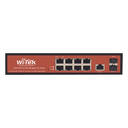 Switch Administrable PoE / 8 Puertos Gigabit / 2 SFP / 150W / 20Gbps / 6kV Protección Rayos / Fanless / -10 a 55°C / 0.71 x 0.46 x 0.18 pies