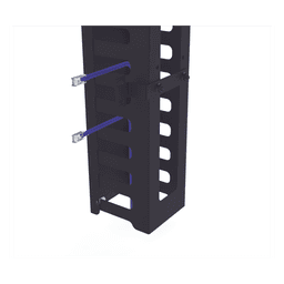 Kit Organizador Vertical de Cable Sencillo para Rack Abierto de 24 Unidades para EIQR3224 y EIRL5524DR.