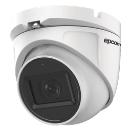 Cámara Domo TURBOHD / 2 Megapixel / Gran Angular 106° / IR 20 m (65.6 ft) / Audio por Coaxitron / IP66 / Metal