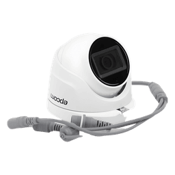Cámara Domo TURBOHD / 2 Megapixel / Gran Angular 106° / IR 20 m (65.6 ft) / Audio por Coaxitron / IP66 / Metal