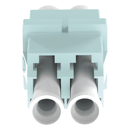 Módulo Acoplador / LC Duplex / Fibra Multimodo / Color Aqua / Pérdida 0.1 dB / Cerámica Zirconia