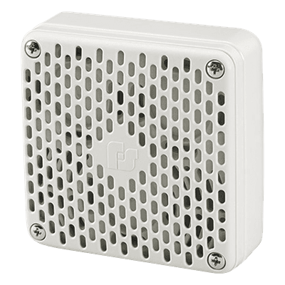 Bocina electrónica Vibratone®, Tipo 4X, IP66 Aprobado por CSFM, UL y cUL Listado hasta 109 dB, 12-24 VCD