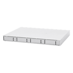NVR Empresarial / 4 Bahías HDD 2.5/3.5 / 50 Cámaras Full HD / 15 Cámaras 4K / Puerto 10 Gbps SFP+ / RAID 1/5 Automático