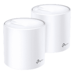 Kit 2 Routers Inalámbricos MESH Interior para Hogar / Doble Banda Wi-Fi 6 AX1800 Mbps / 2 Puerto Gigabit WAN/LAN / 2 Antenas Internas / Administración Mediante la App Deco (iOS, Android) / Protección HomeShield
