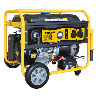 Generador a Gasolina / 6.5 kW Nominal / 7 kW Máxima / Salida Bifásica 110/220V / 12 Horas Continuas / Arranque Electrónico / 97 dB(A)