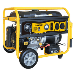 Generador a Gasolina / 6.5 kW Nominal / 7 kW Máxima / Salida Bifásica 110/220V / 12 Horas Continuas / Arranque Electrónico / 97 dB(A)