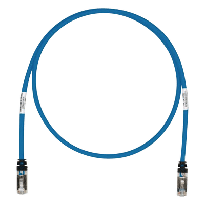 Patch Cord Cat6A, Blindado S/FTP, CM/LS0H, 0.91 Metros (3 Pies), Color Azul
