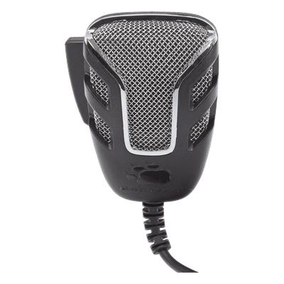 Micrófono de Mano para Radio CB / Cancelación Dinámica de Ruido / Impedancia 500 Ohm / Conector 4 Pines con Anillo de Seguridad / Respuesta 100-5000 Hz / ABS Resistente