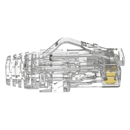 Plug RJ45 / Cat6A / 28 AWG / 50µ Oro / 2500 Ciclos / 3.5-4.8 mm / UL94 V0 / Paquete 100 pzas