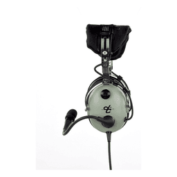 Auriculares de Aviación / Atenuación de Ruido Pasivo 23 dB NRR / Micrófono Electret Amplificado M-7A / Diseño Ligero / Compatible Aviación General y Estándares Militares
