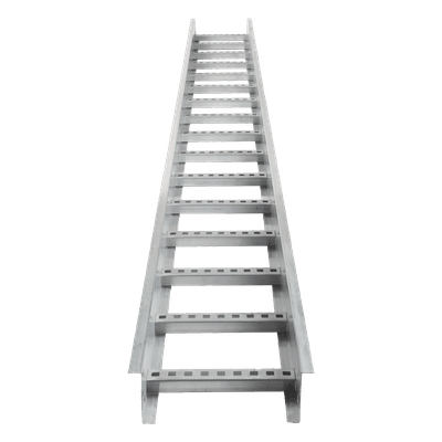 Escalera de Aluminio Portacables / Perfil Z / Peralte 3 1/4" /Paso 9" / Ancho 12" / 3.66 metros / Capacidad Máx. 274 Cables / Incluye Cople Union y Tornillería (CHEZ314P9X12AK)
