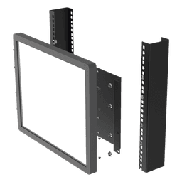 Montaje para Monitor VESA 75x75 hasta 200x200. Compatible con rack 19" 5U.