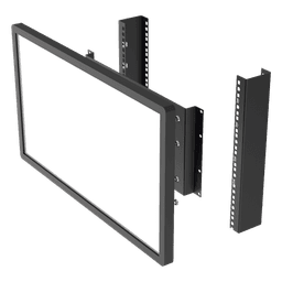 Montaje para Monitor VESA 75x75 hasta 200x200. Compatible con rack 19" 5U.