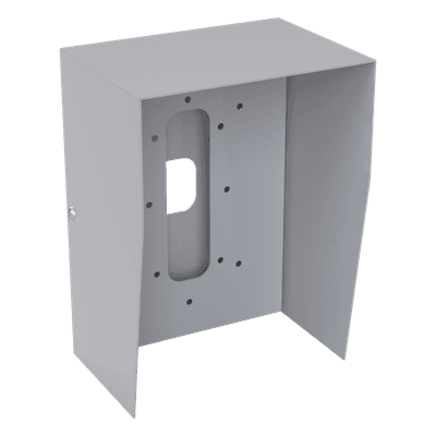 Cubierta Protectora Industrial / Acero Calibre 18 / Pintura Electrostática Gris / 1.38 kg / Montaje en Poste Tubular