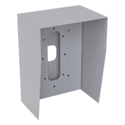 Cubierta Protectora Industrial / Acero Calibre 18 / Pintura Electrostática Gris / 1.38 kg / Montaje en Poste Tubular