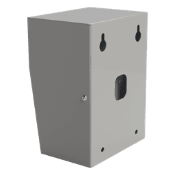 Cubierta Protectora Industrial / Acero Calibre 18 / Pintura Electrostática Gris / 1.38 kg / Montaje en Poste Tubular