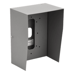 Cubierta Protectora Industrial / Acero Calibre 18 / Pintura Electrostática Gris / 1.38 kg / Montaje en Poste Tubular