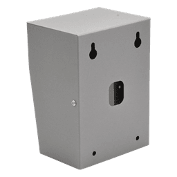 Cubierta Protectora Industrial / Acero Calibre 18 / Pintura Electrostática Gris / 1.38 kg / Montaje en Poste Tubular