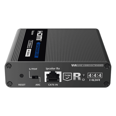 Receptor Compatible para Kits TT- 676 / 4K@60Hz con IR / Distancia de 70 Metros / Conexión en Cascada de hasta 10 Receptores con TT676.