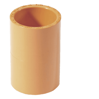 Cople Recto para Tubería de Detección de Humo / ¾" (20 mm) / CPVC Retardante a la Llama UL 94 / 15 Piezas