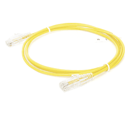 Cable de Parcheo Slim UTP / Cat6 / 28 AWG / 1 Metro (3.28 Pies) / 10 Gbps / Amarillo