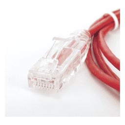 Cable de Parcheo Slim UTP / Cat6 / 1.5 m (4.92 ft) / 28 AWG / 1 Gbps / Rojo