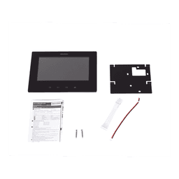 Monitor IP para Videoportero / Pantalla 7" / Resolución 1024 x 600 / 16 Canales de Video / PoE Estándar / 8 Entradas de Alarma