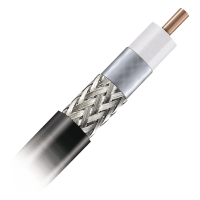 Cable Coaxial Trenzado / 500 m (1640 ft) / 50 Ohm / 10.29 mm / -70°C a +85°C / 16.2 GHz