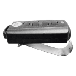 Control Remoto con Clip para Visera / 433.92 MHz / 4 Botones / -10°C a 50°C / Batería 12V Incluida