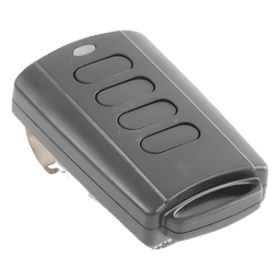 Control Remoto con Clip para Visera / 433.92 MHz / 4 Botones / -10°C a 50°C / Batería 12V Incluida