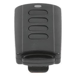 Control Remoto con Clip para Visera / 433.92 MHz / 4 Botones / -10°C a 50°C / Batería 12V Incluida